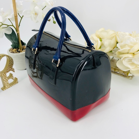 Authentic Furla Large Candy Jelly Satchel Handbag - Picture 3 of 8